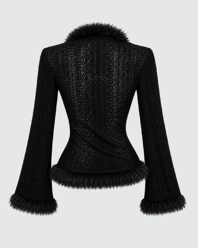 Suéter con estilo peluche