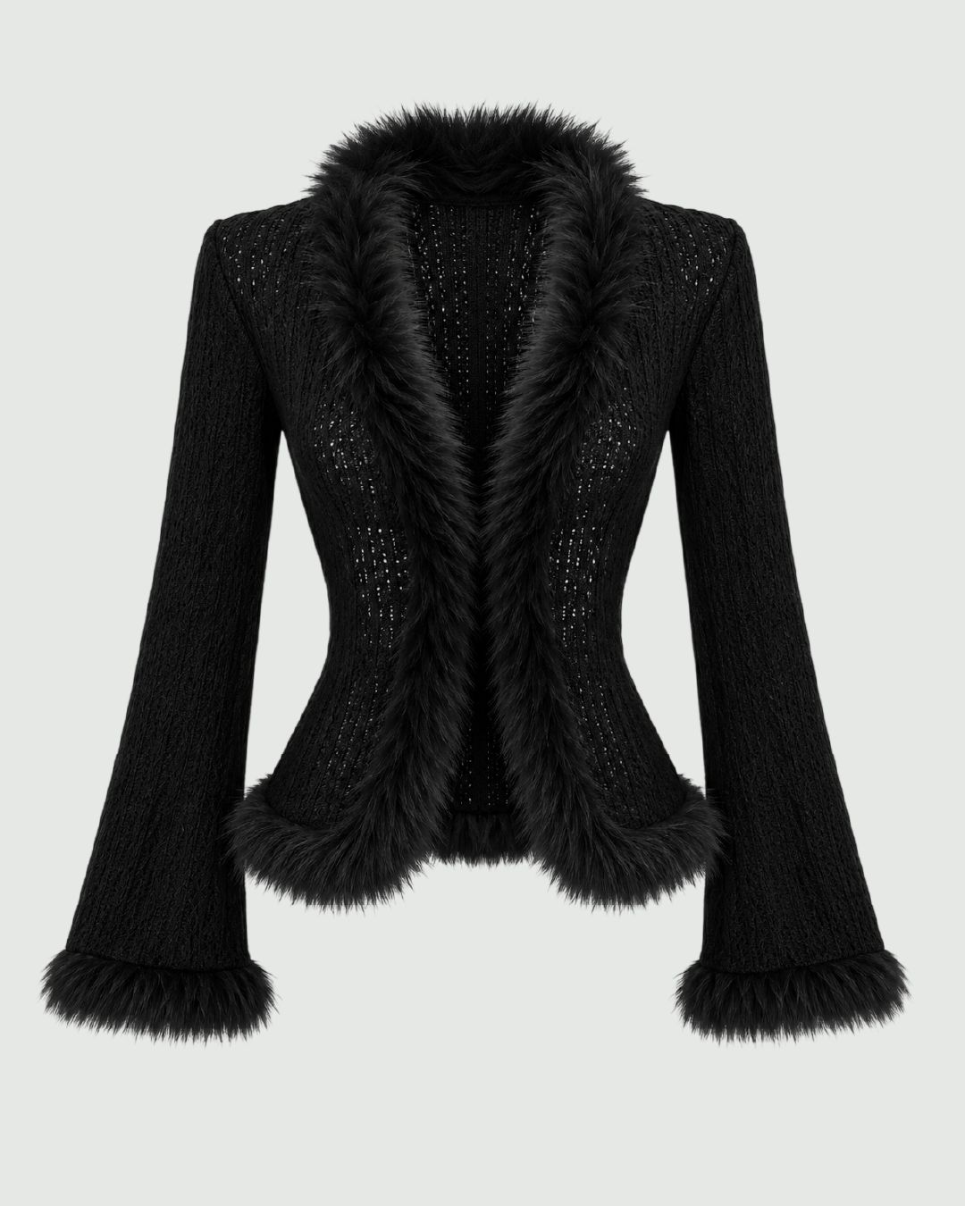 Suéter con estilo peluche