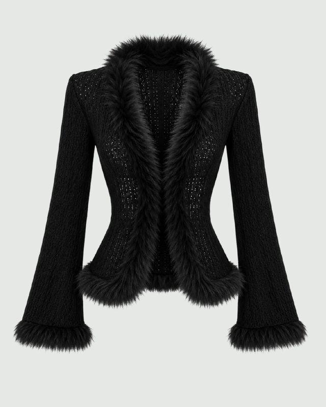 Suéter con estilo peluche