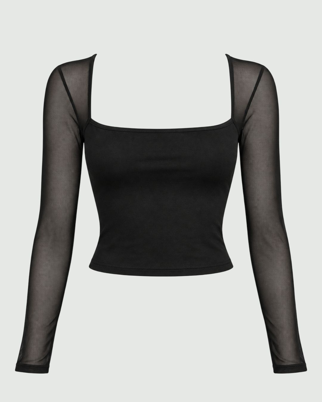 Blusa manga larga mesh