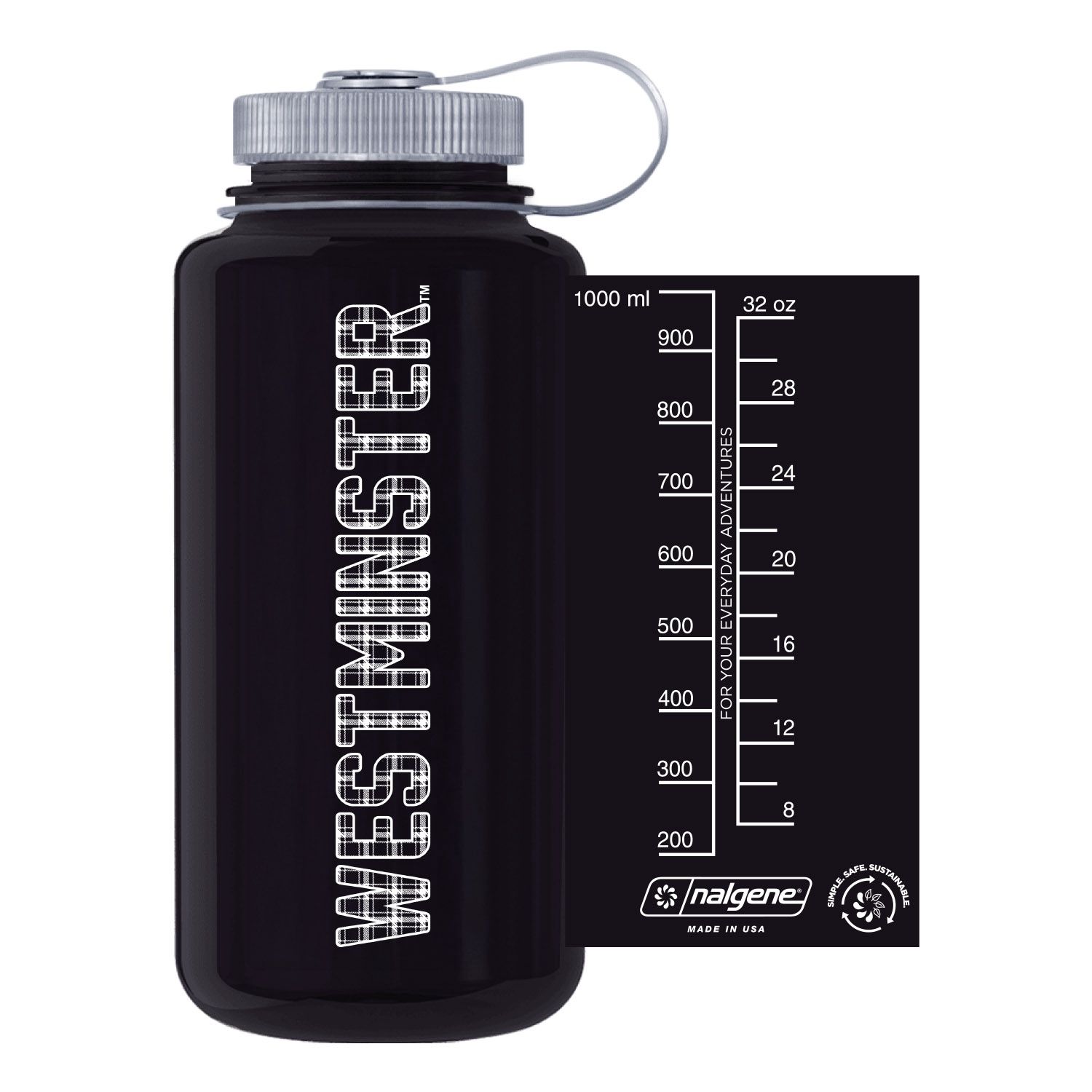 Nalgene Water bottle, Color: Black