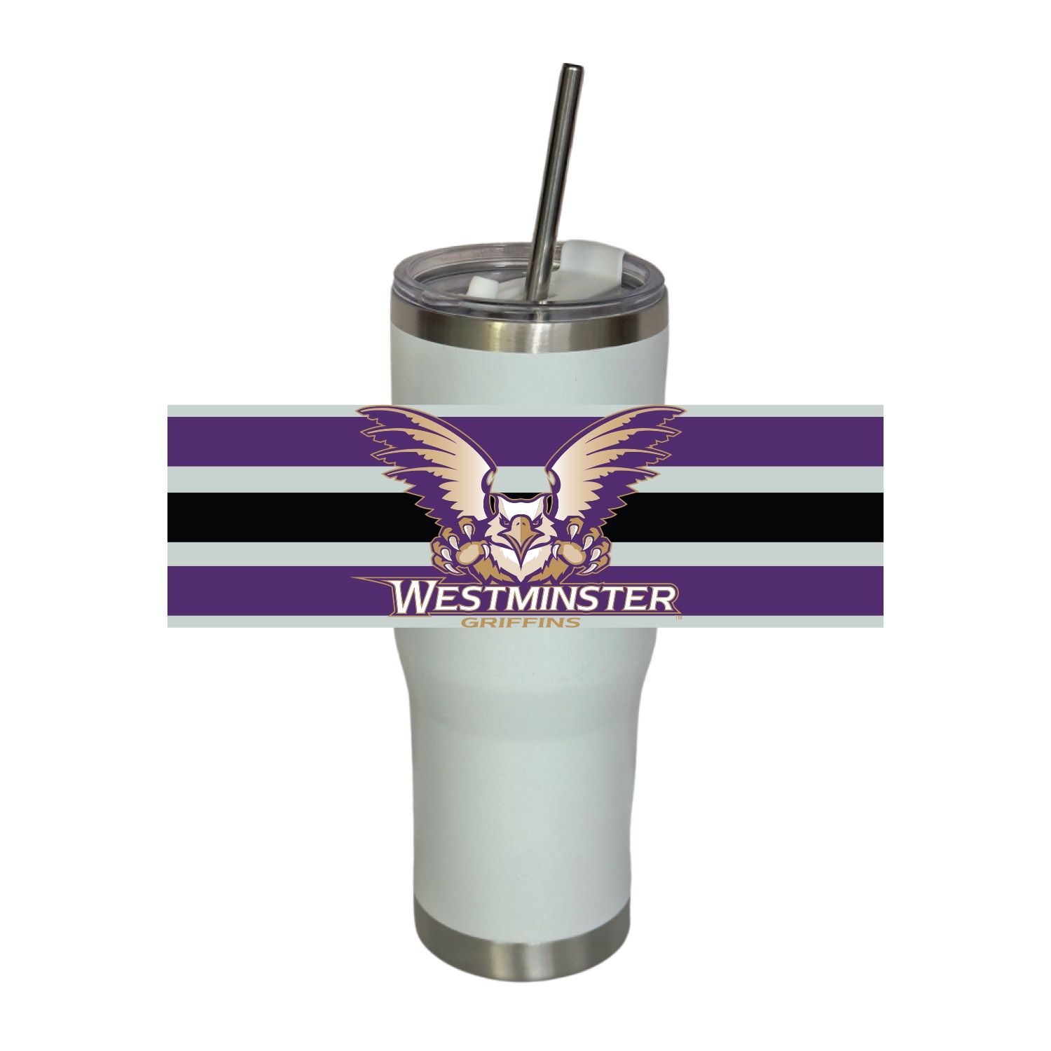 White stripe tumbler