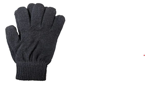 A&amp;R Knit Gloves, Colour: Black, Size: Adult