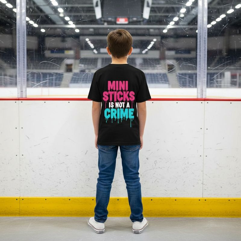 Ice Lab "Mini Sticks Is Not A Crime" T-Shirt - Adult