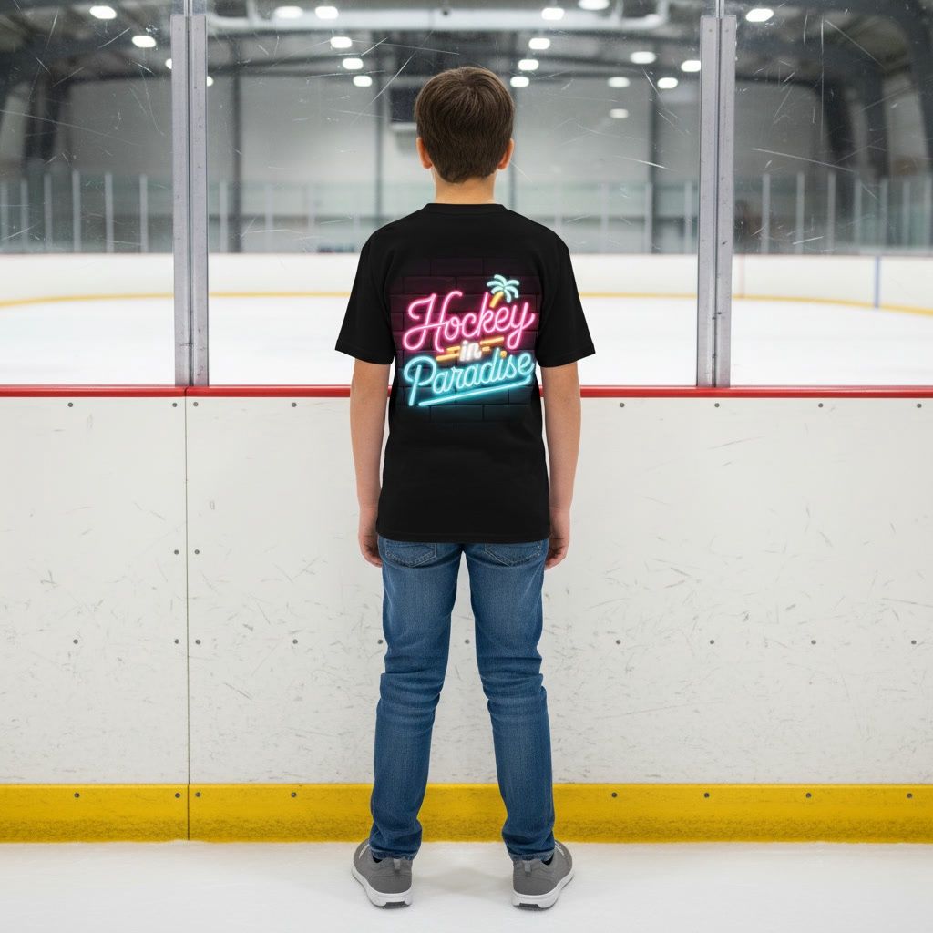 Ice Lab "Hockey In Paradise" T-Shirt - Youth, Colour: Hockey In Paradise, Size: Youth S