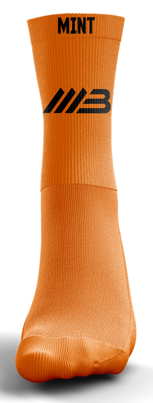 MINT Orange Grip Socks