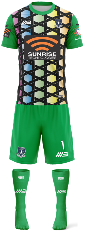 Pitsea Town FC (Short sleeves) Goalkeeper Green Kit