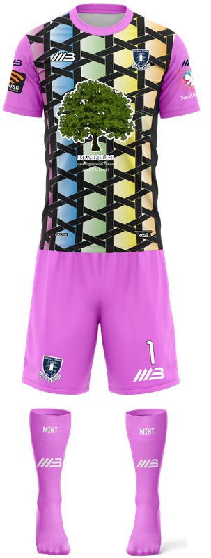 Pitsea Town FC (Short sleeves) Goalkeeper Pink Kit