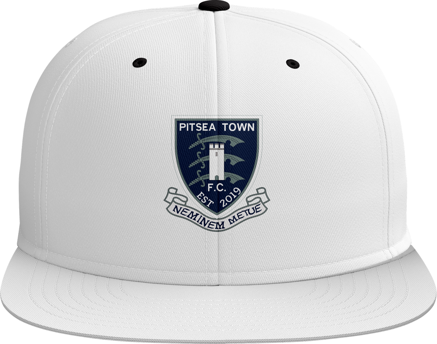 Pitsea Town FC White Baseball Cap