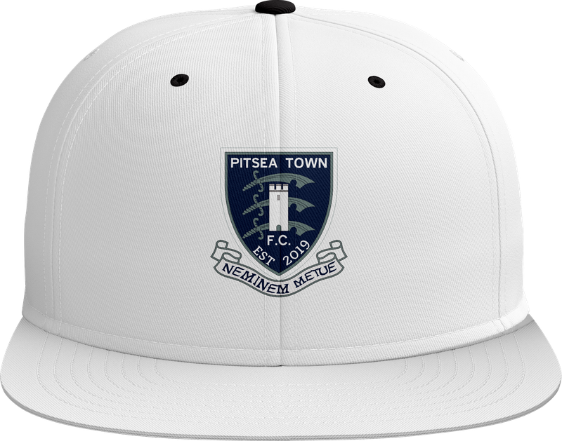 Pitsea Town FC White Baseball Cap