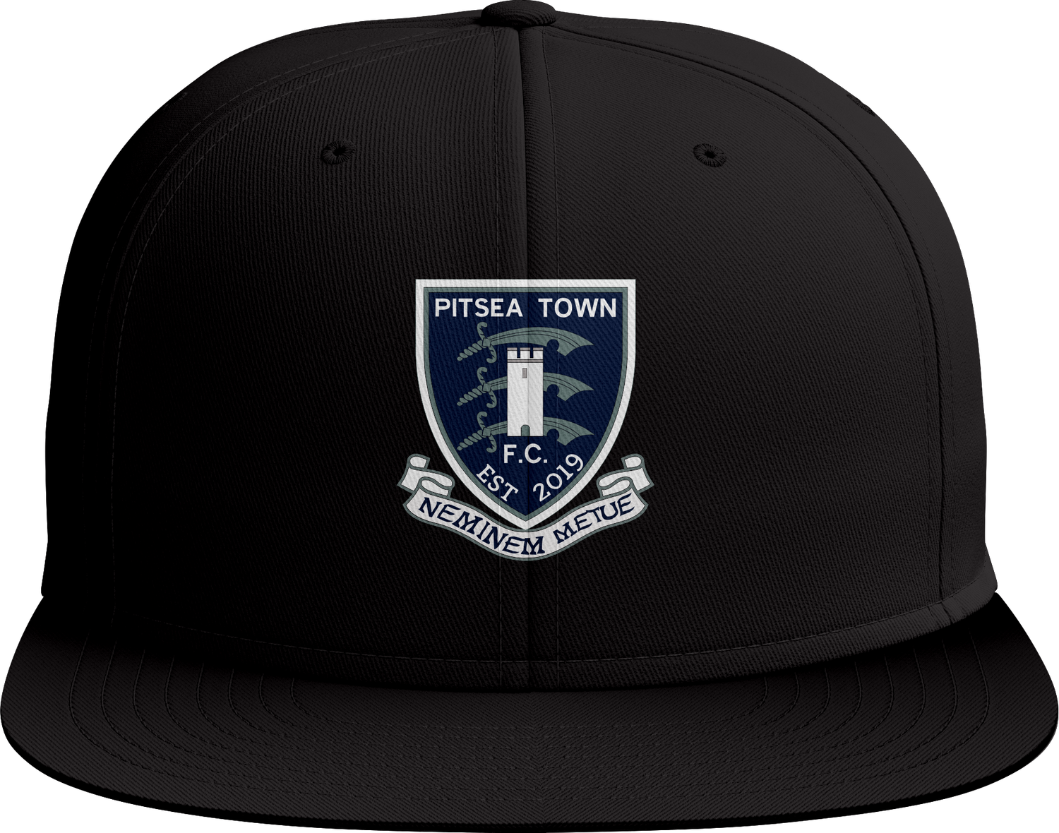 Pitsea Town FC Black Baseball Cap