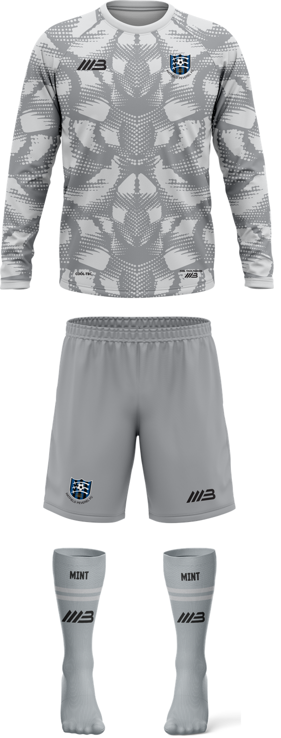 Hatfield Peverel FC (Long Sleeves) NEW Goalkeeper Grey Kit