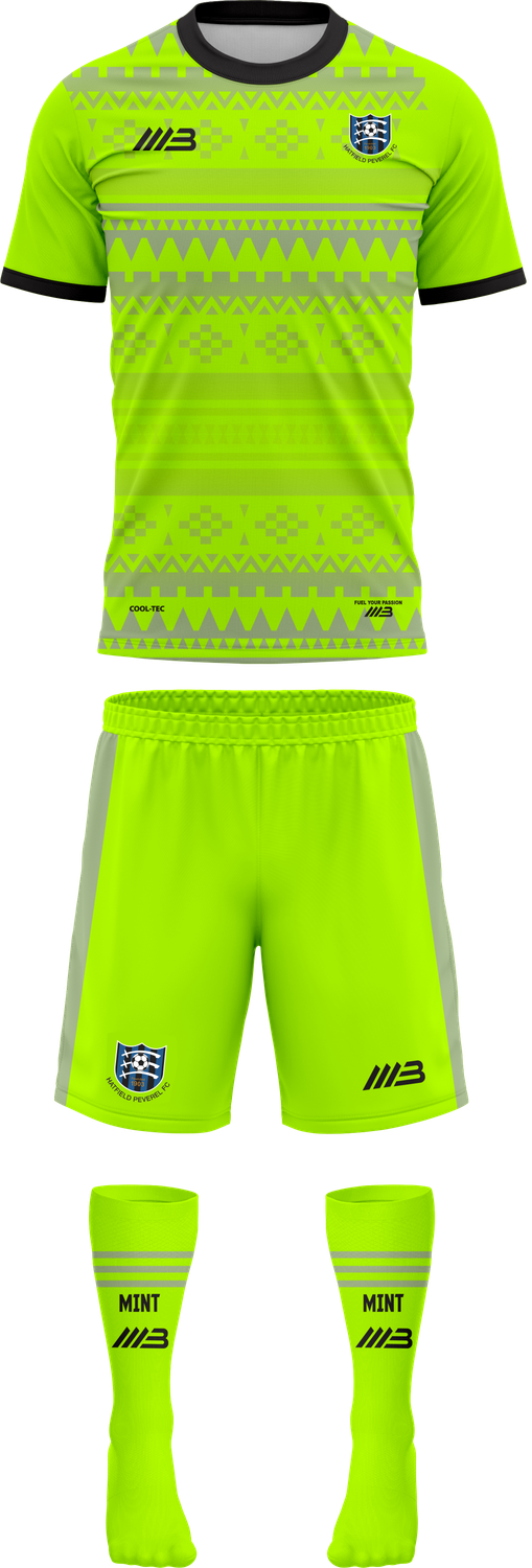 Hatfield Peverel FC (Short sleeves) NEW Goalkeeper Fluorescent Yellow  Kit