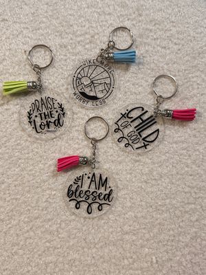 Round Acrylic Keychain