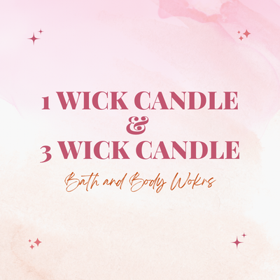 1WICK &amp; 3WICKS CANDLE