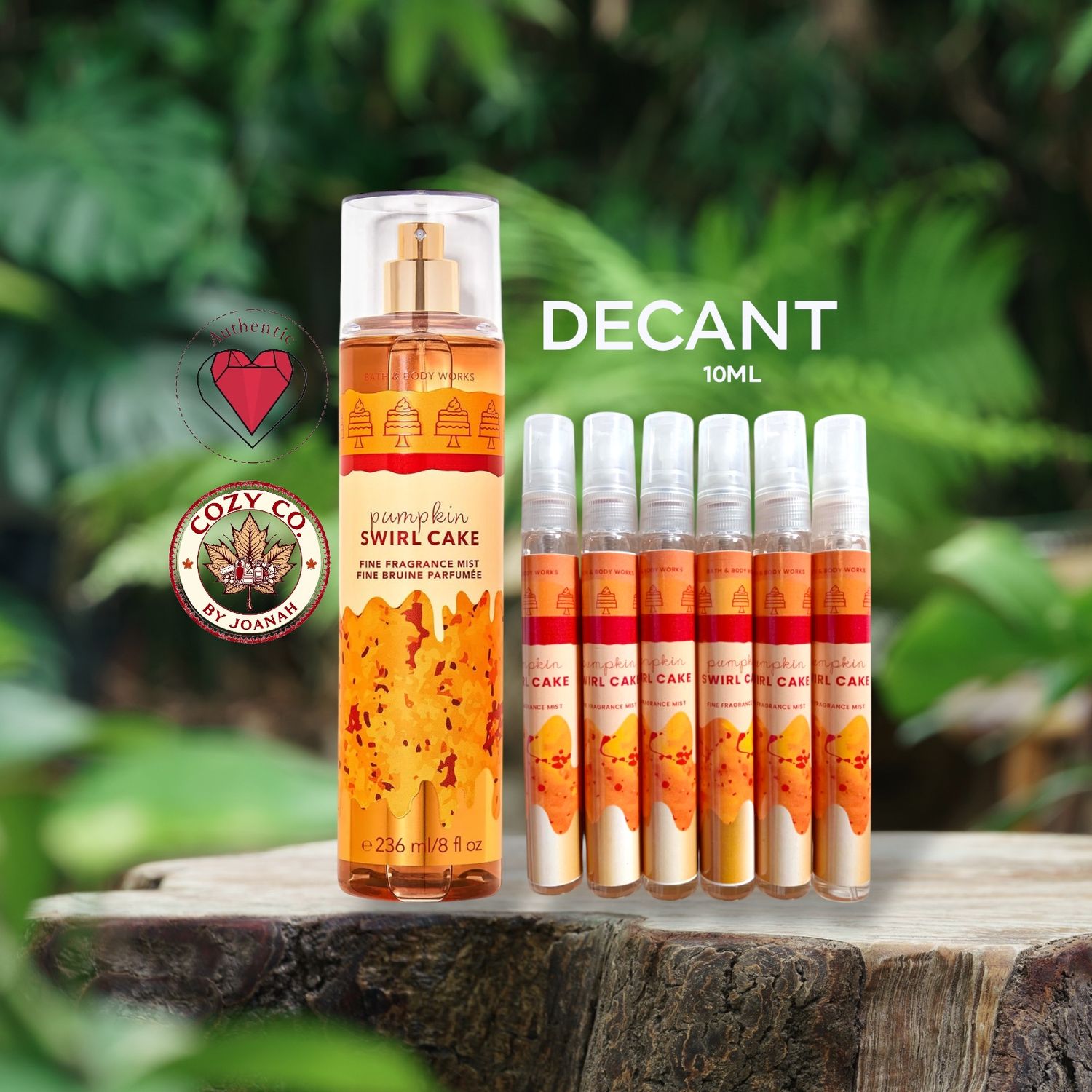 PUMPKIN SWIRL CAKE DECANT 10 ML W/SLEEVE