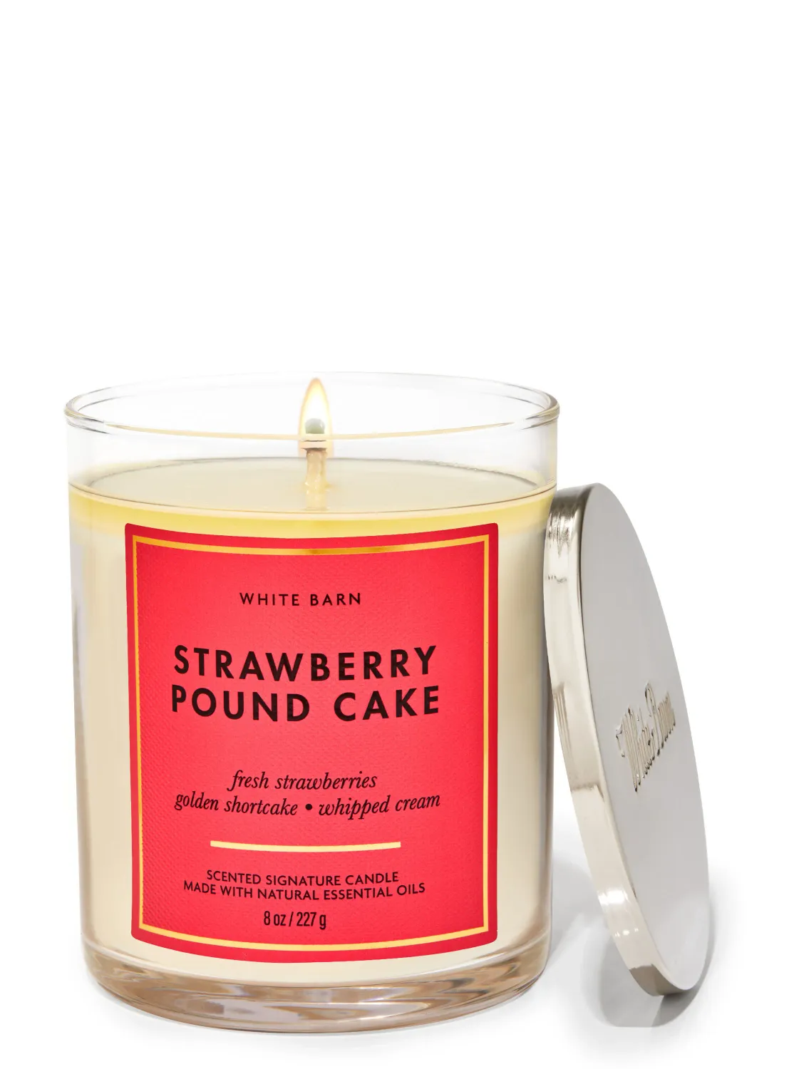 STRAWBERRY POUN CAKE 1WICK CANDLE