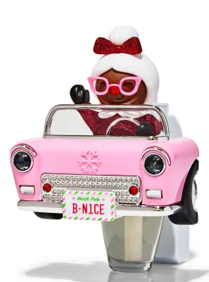 MRS.SANTA IN PINK CAR WALLFLOWER PLUG
