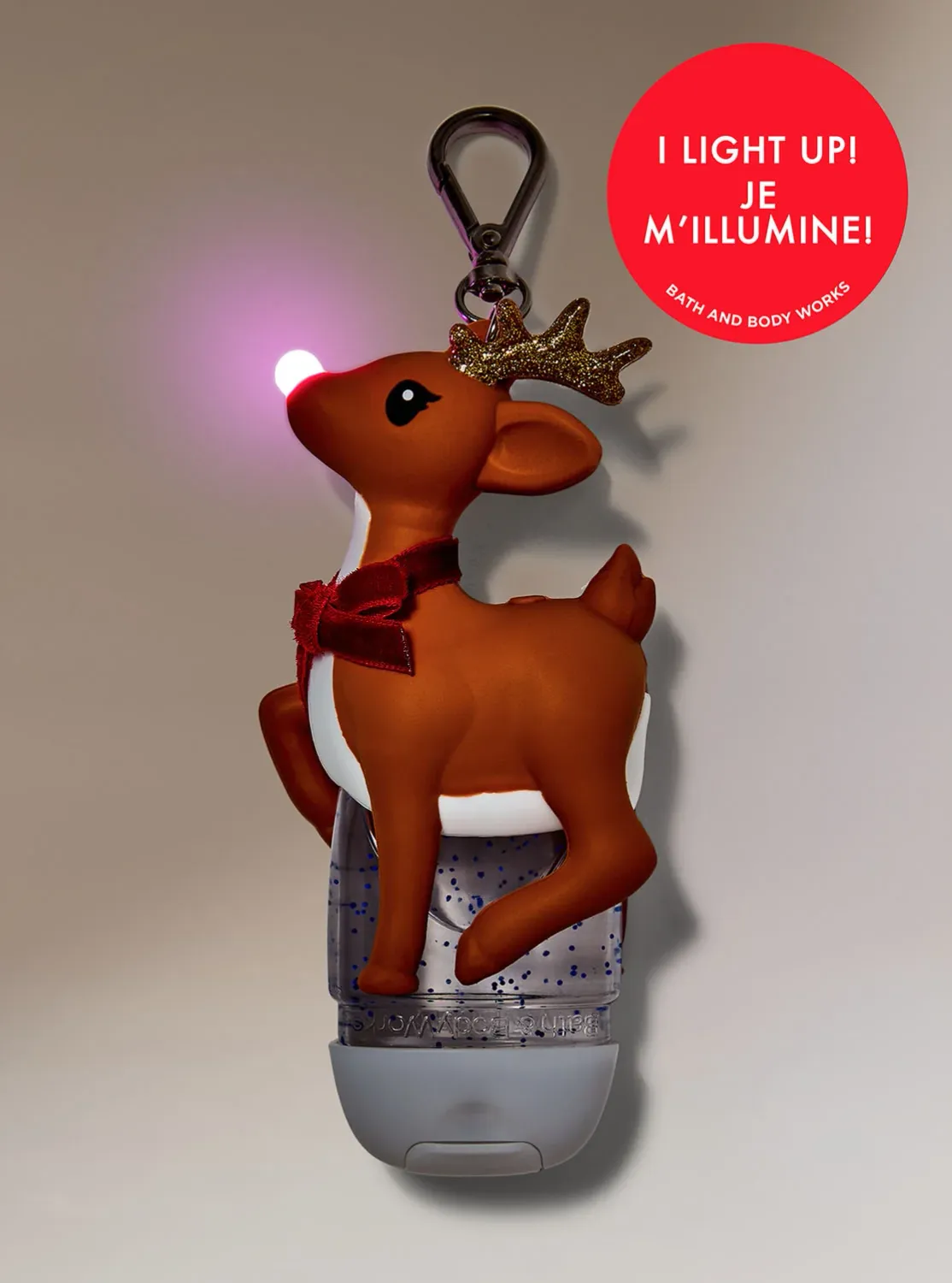 REINDEER WITH LIGHTS POCKETBAC HOLDER
