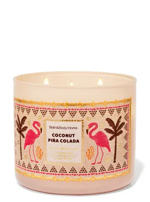 COCONUT PINA COLADA 3WICKS CANDLE
