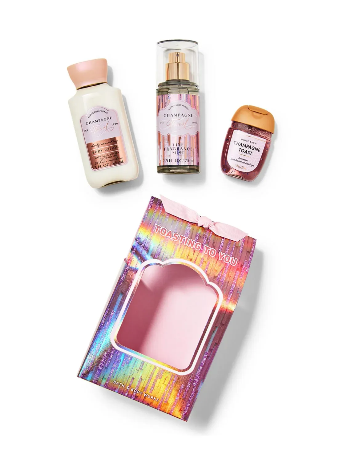 CHAMPAGNE TOAST TRAVELER SIZE GIFT SET