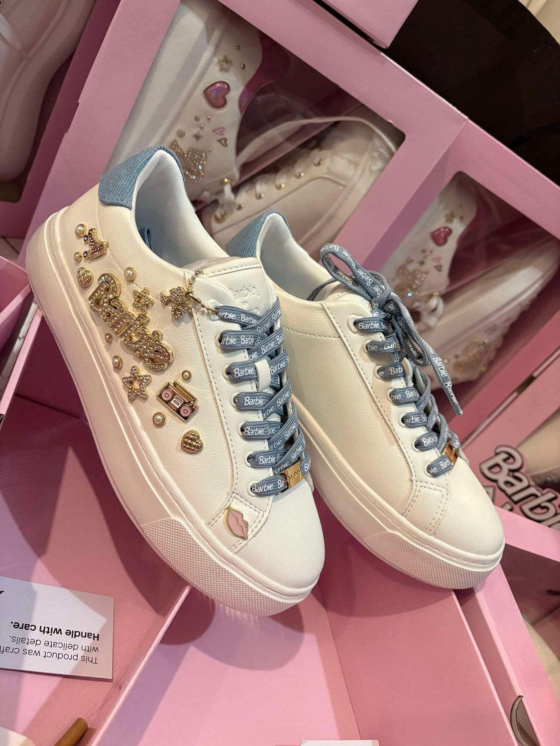 BLUE BARBIE SHOES ALDO SIZE US.7