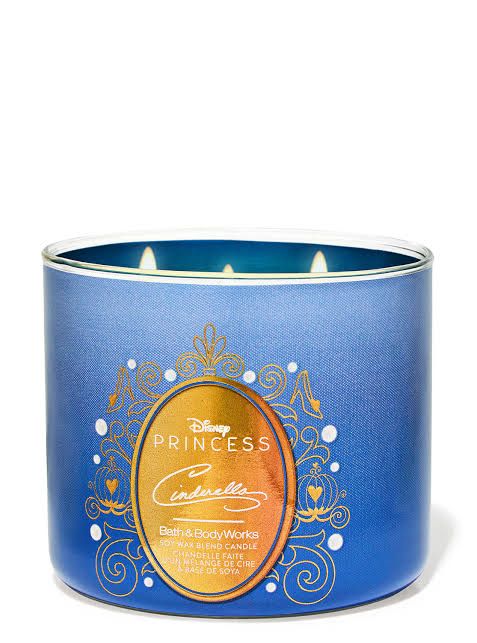 DISNEY CINDERELLA 3 WICK CANDLE