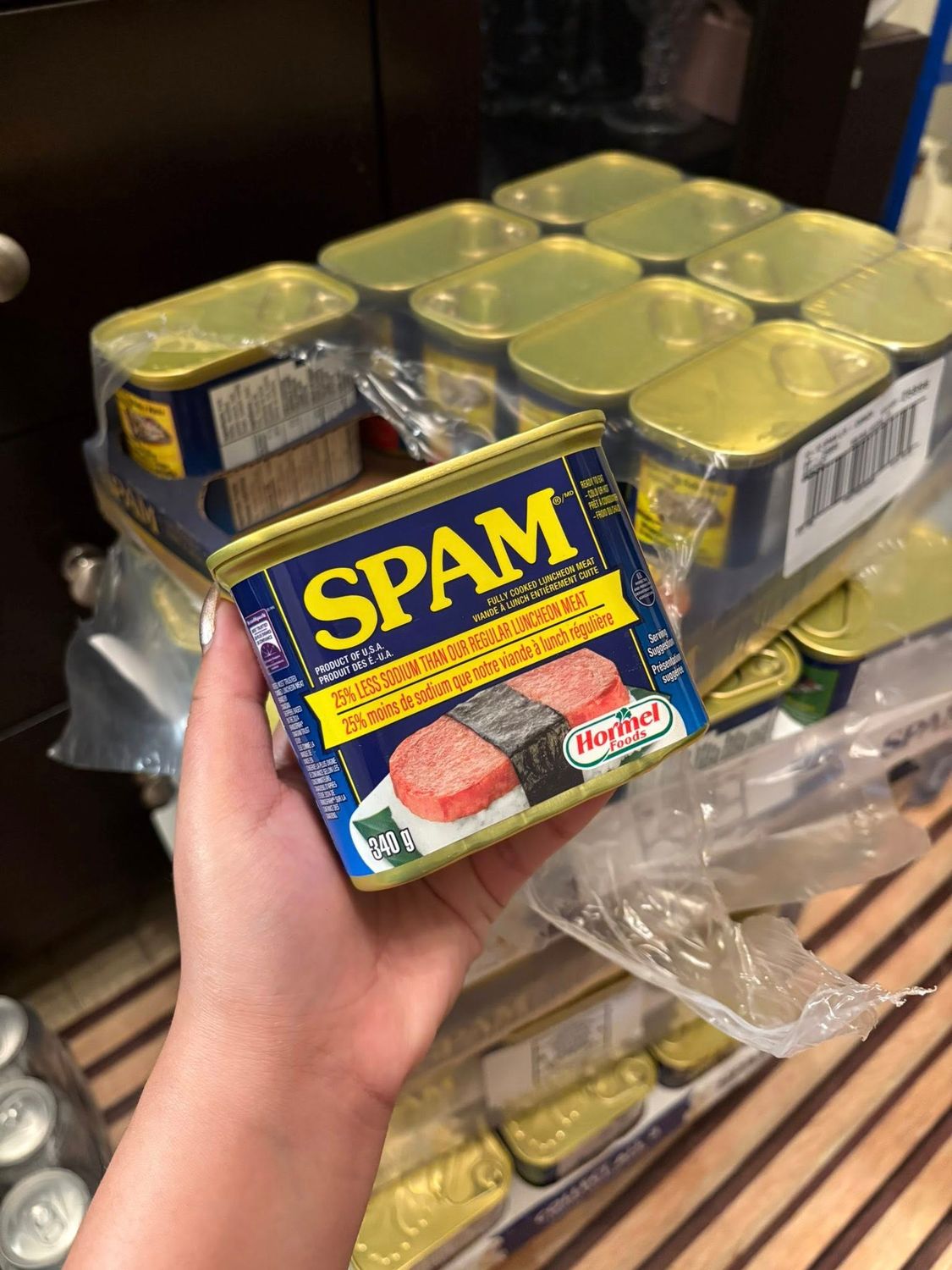SPAM LESS SODIUM  INTRANSIT
