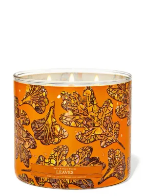 LEAVES 3WICKS CANDLE