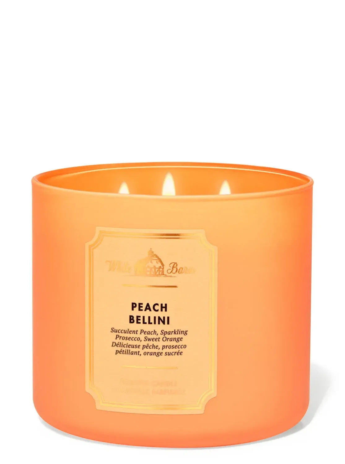 PEACH BELLINI 3WICKS CANDLE