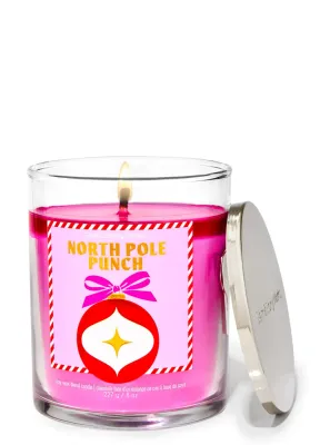 NORTH POLE PUNCH 1WICK CANDLE