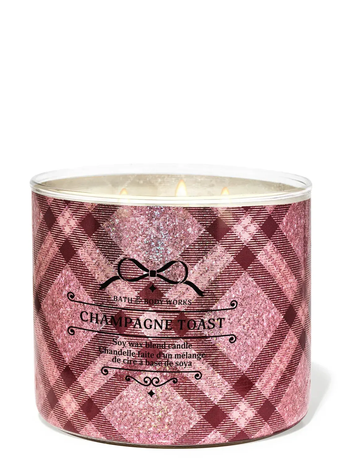 CHAMPAGNE TOAST 3WICKS CANDLE