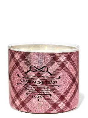 CHAMPAGNE TOAST 3WICKS CANDLE