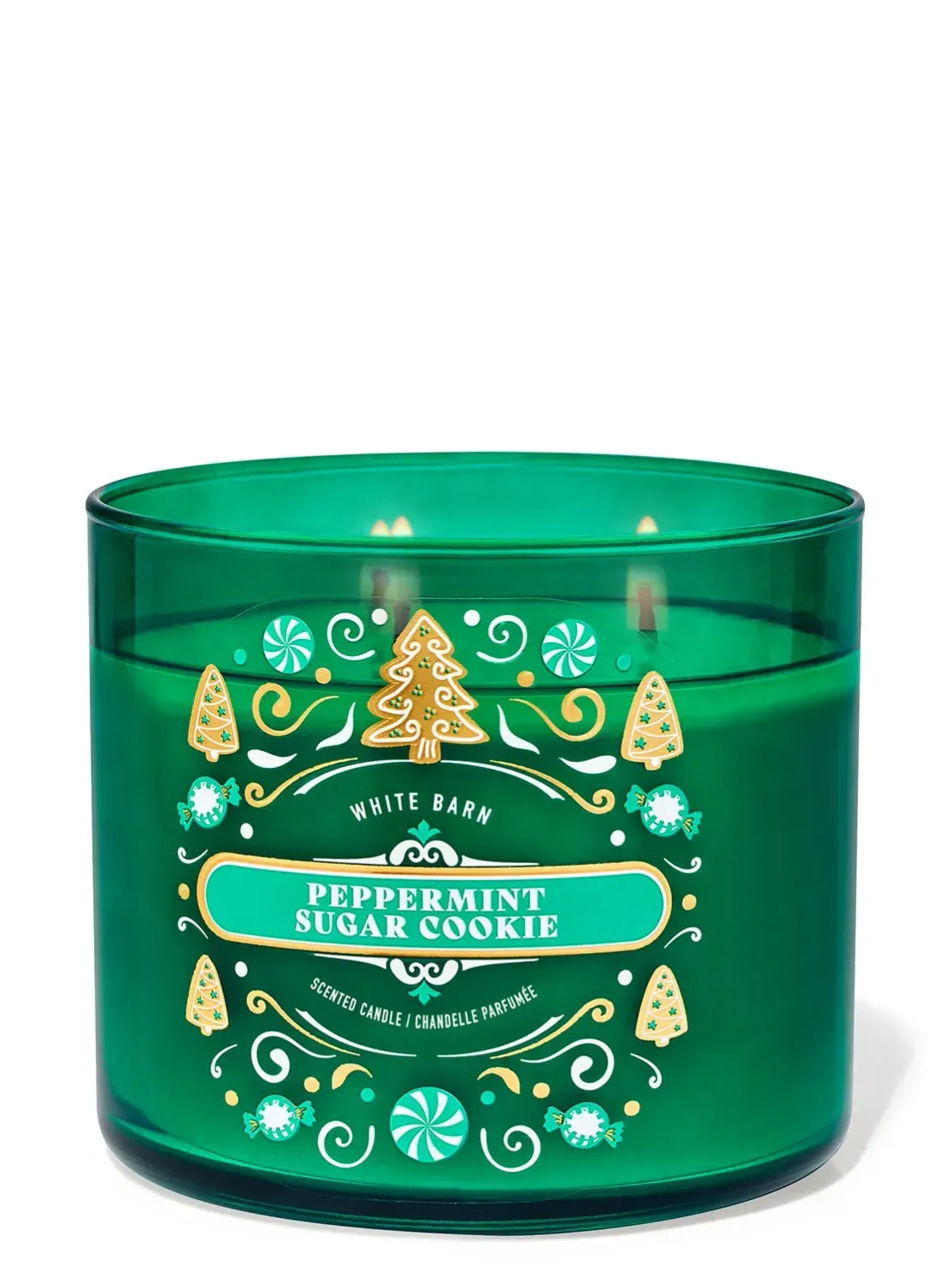 PEPPERMINT SUGAR COOKIE 3WICKS CANDLE