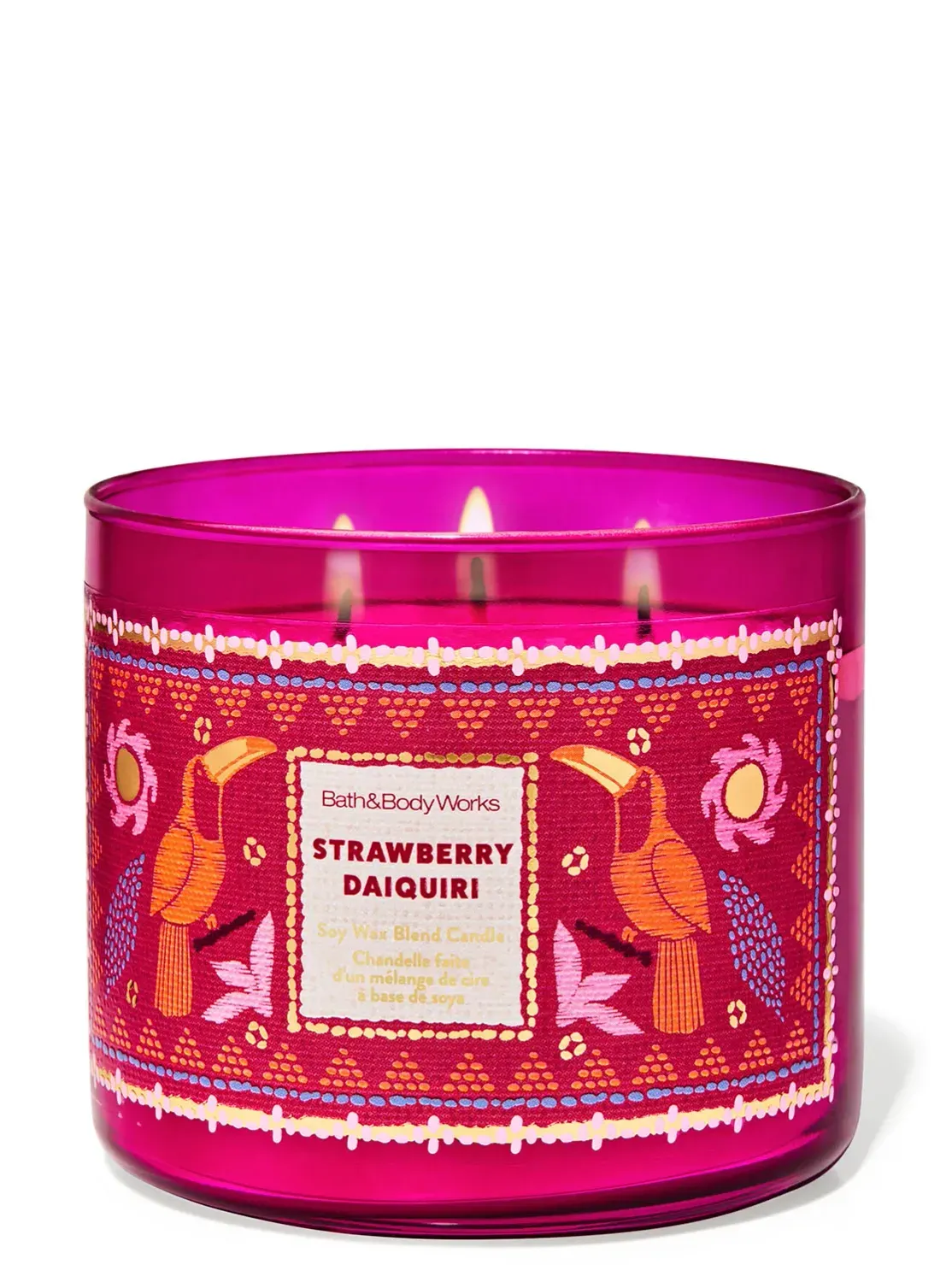 STRAWBERRY DAIQUIRI 3WICKS CANDLE
