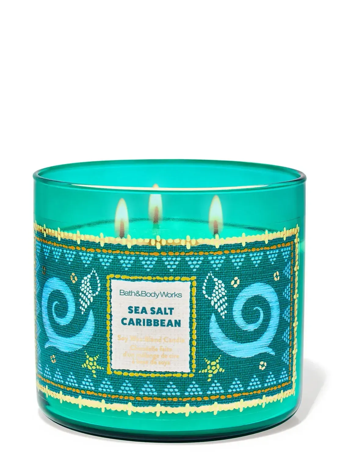 SEA SALT CARRIBEAN 3WICKS CANDLE
