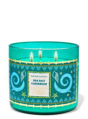SEA SALT CARRIBEAN 3WICKS CANDLE