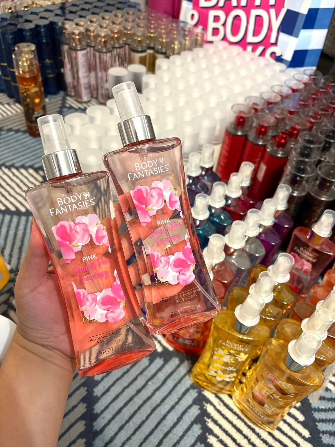 BODY FANTASY PINK SWEET PEA MIST INTRANSIT