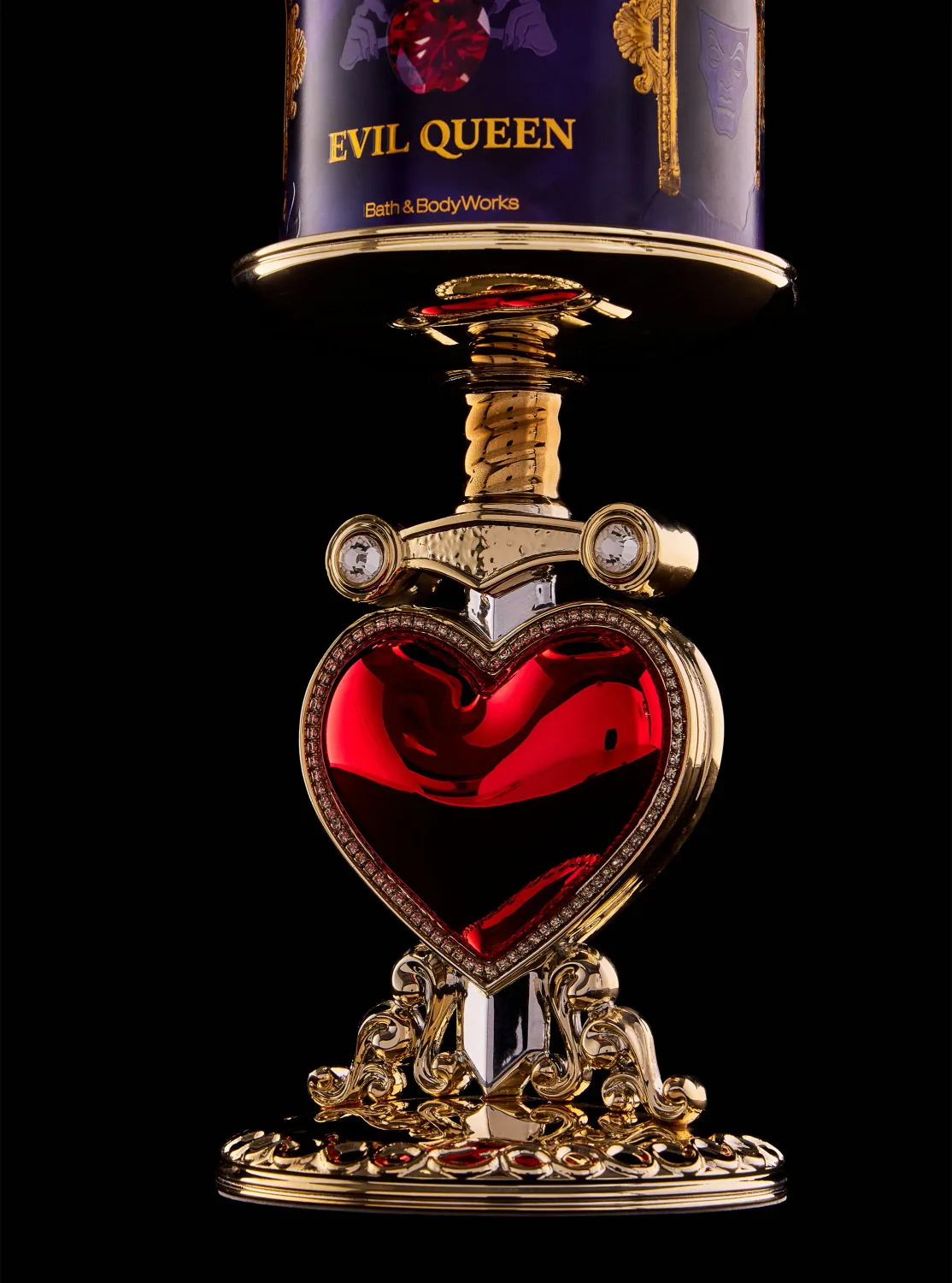 EVIL QUEEN PIERCED HEART CANDLE HOLDER INTRANSITB14