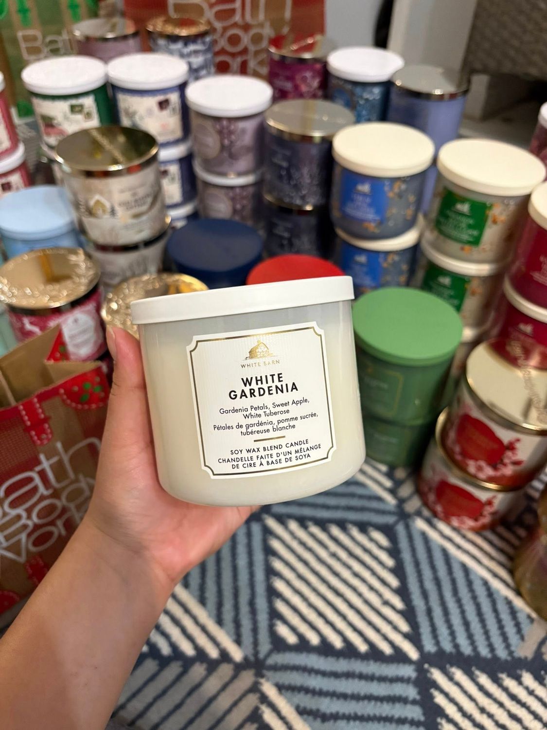 WHITE GARDENIA 3WICKS INTRANSIT B14