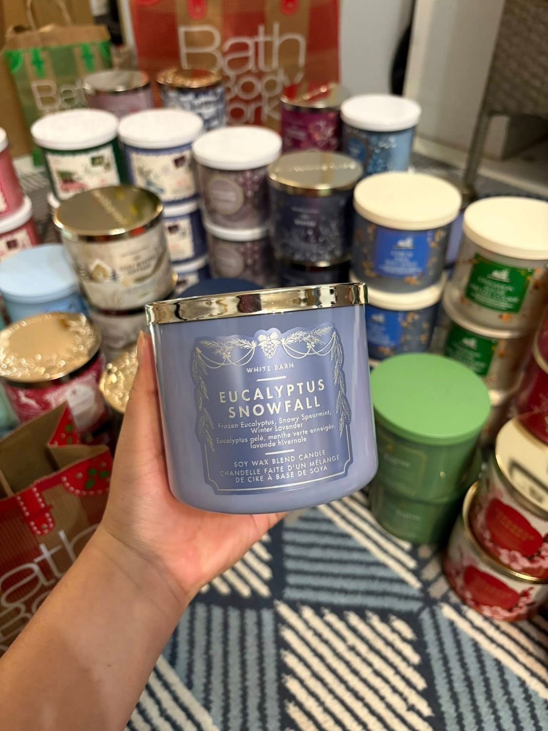 EUCALYPTUS SNOWFALL 3WICKS INTRANSIT B14