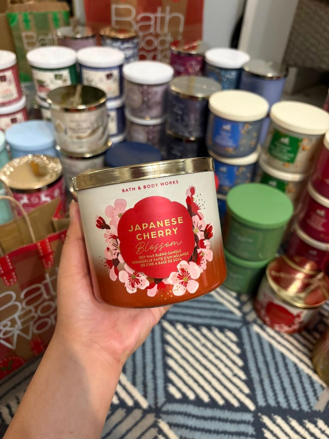 JAPANESE CHERRY BLOSSOM 3WICKS INTRANSIT B14