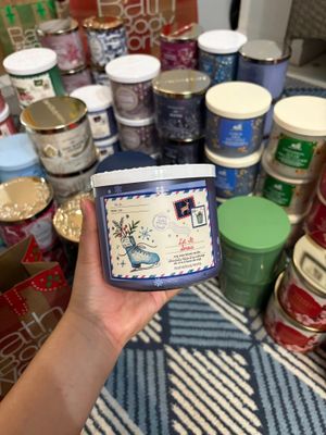 LET IT SNOW 3WICKS CANDLE ONHAND