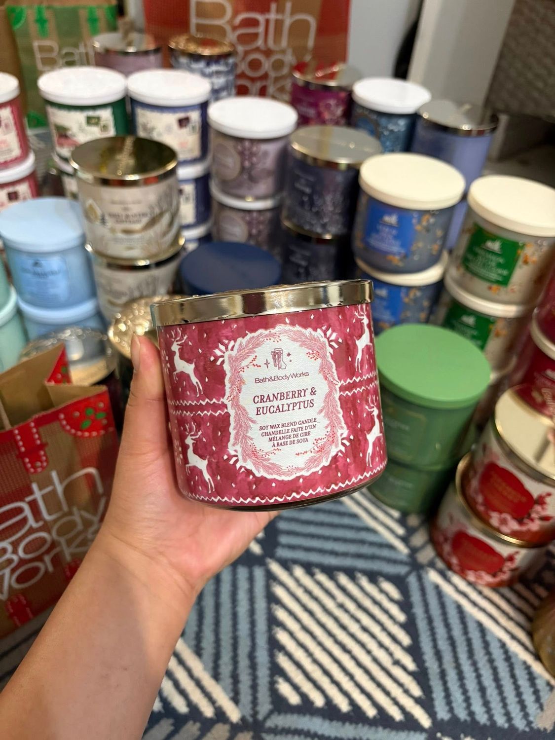 CRANBERRY &amp; EUCALYPTUS 3WICKS INTRANSIT B14