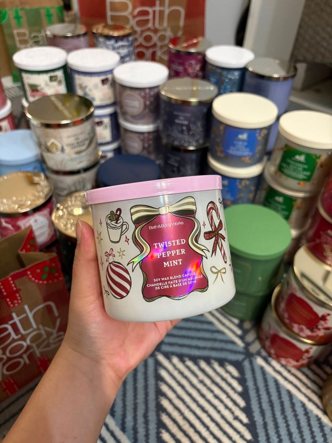 TWISTED PEPPERMINT 3WICKS INTRANSIT B14