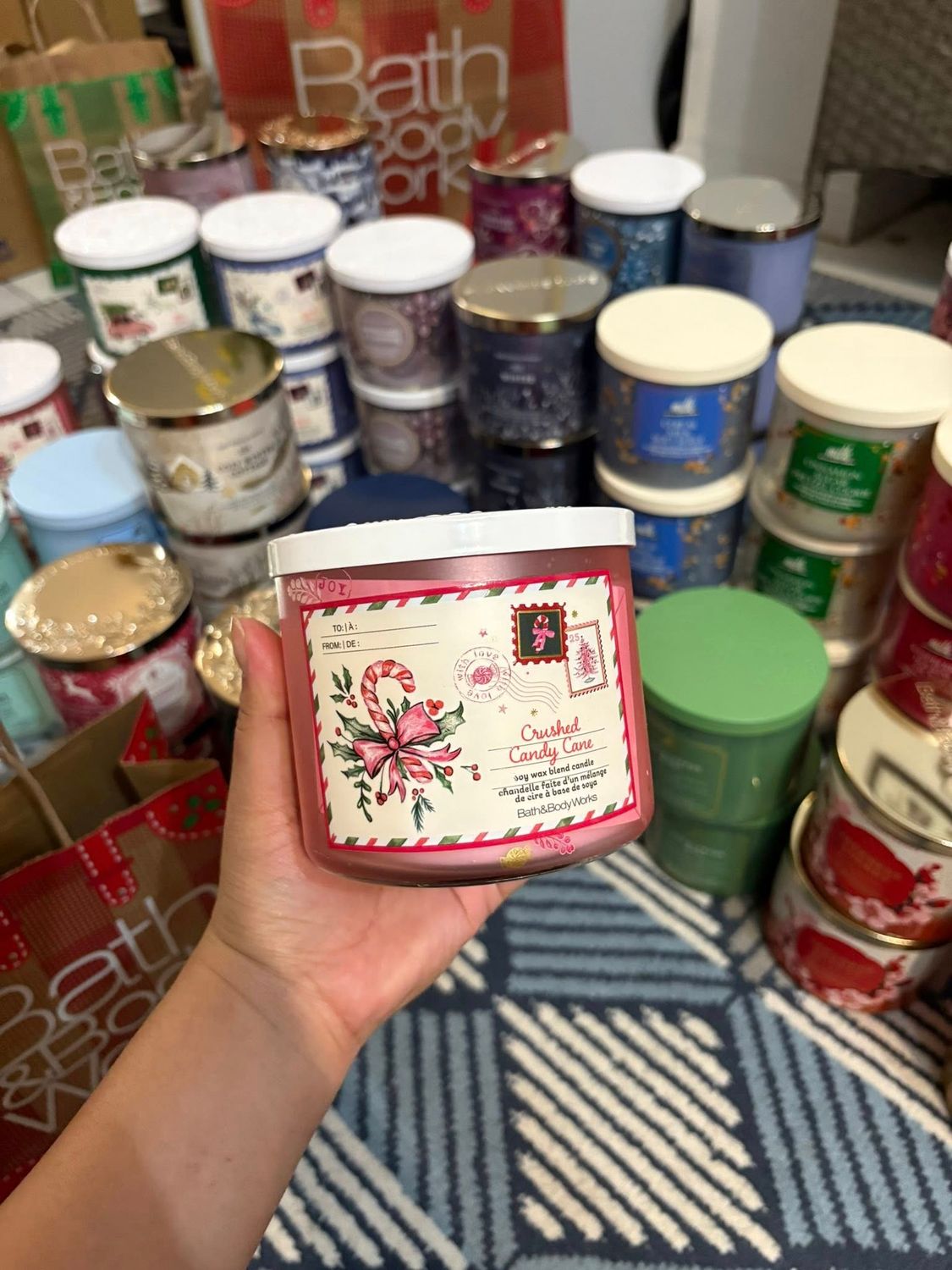 CRUSHED CANDY CANE 3WICKS INTRANSIT B14