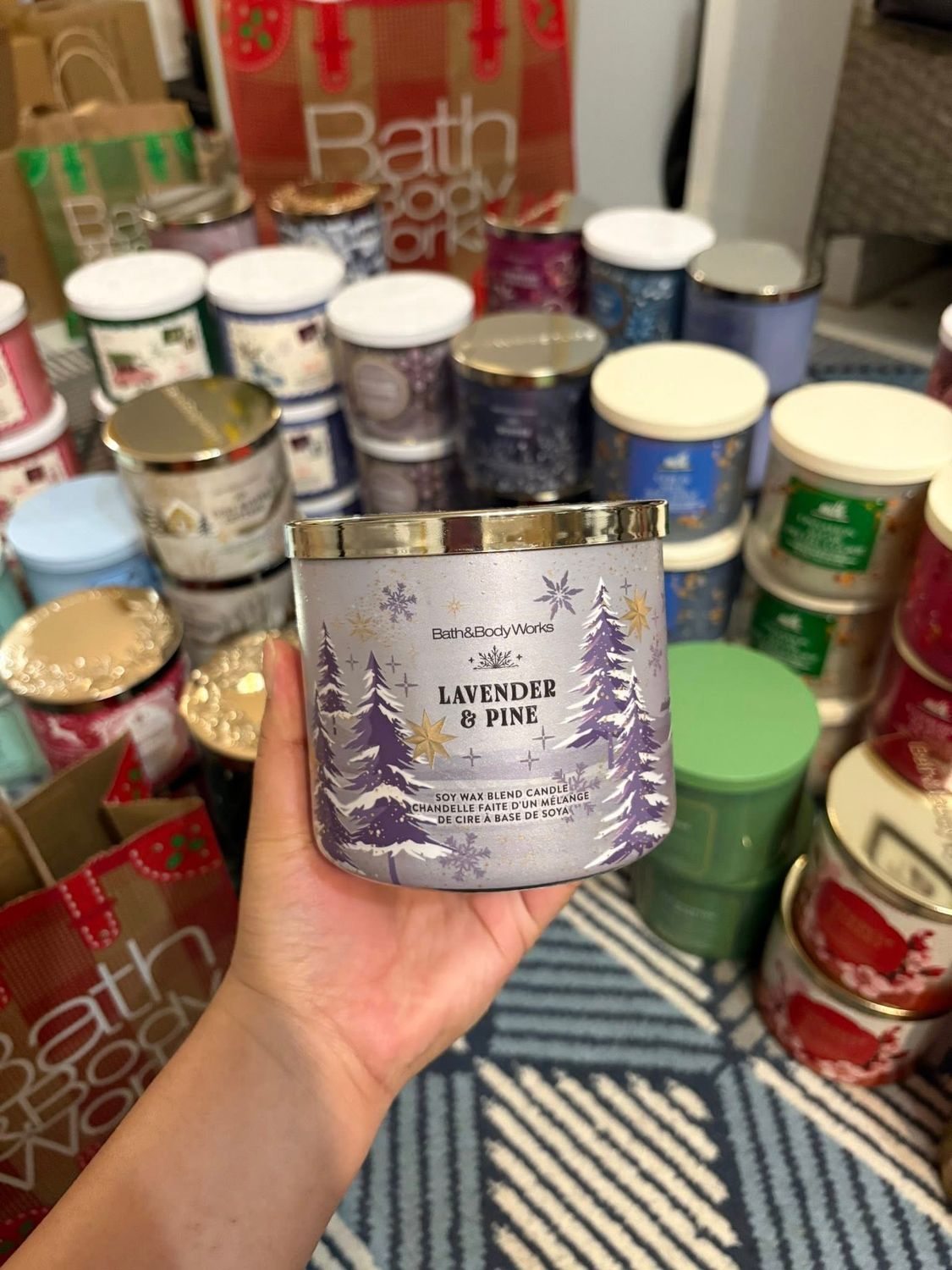 LAVANDER &amp; PINE 3WICKS INTRANSIT B14