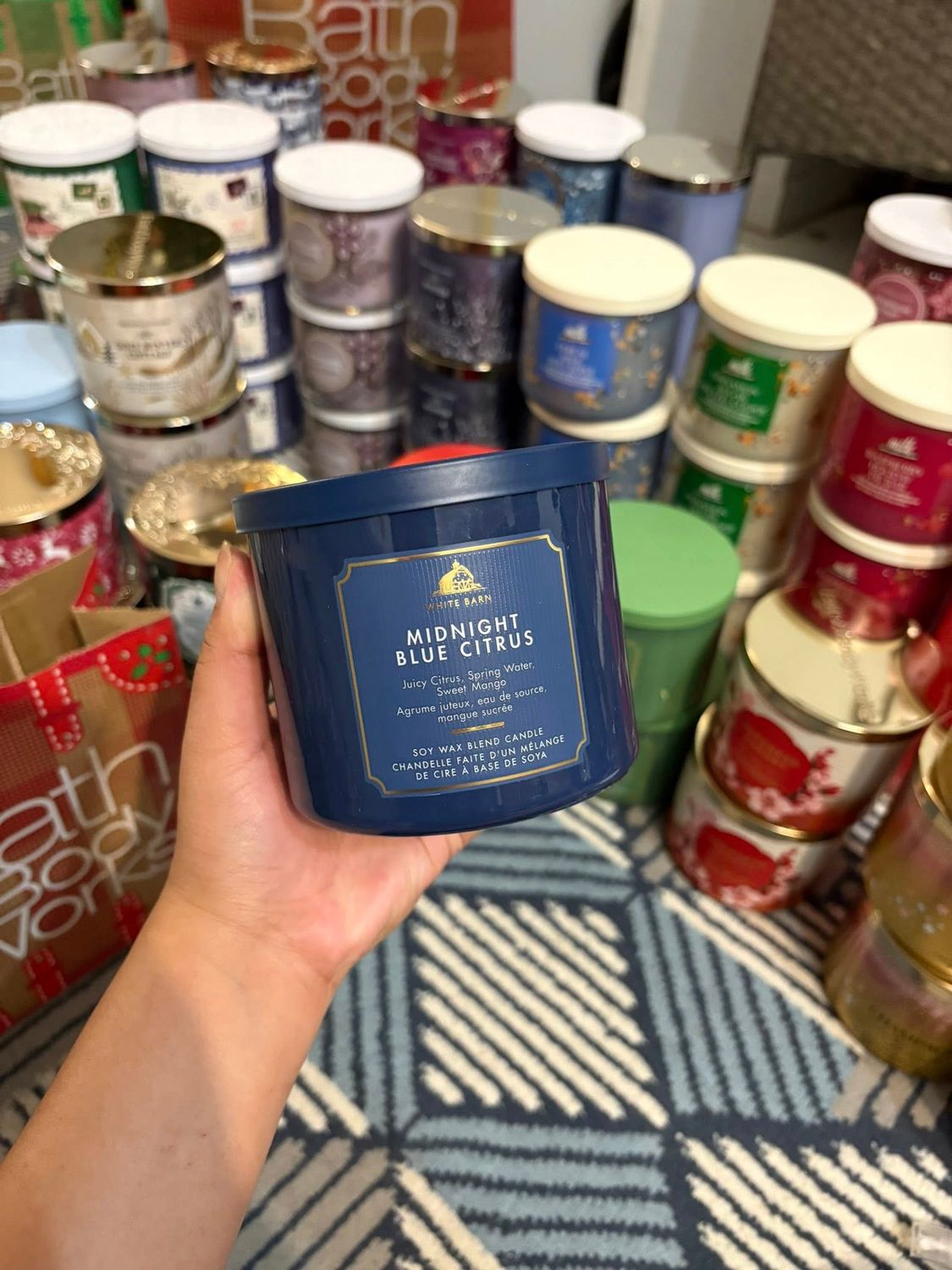 MIDNIGHT BLUE CITRUS 3WICKS INTRANSIT B14