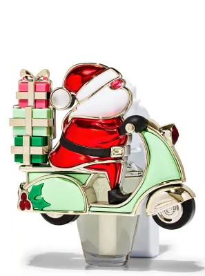SANTA IN SCOOTER WALLFLOWER PLUG ONHAND