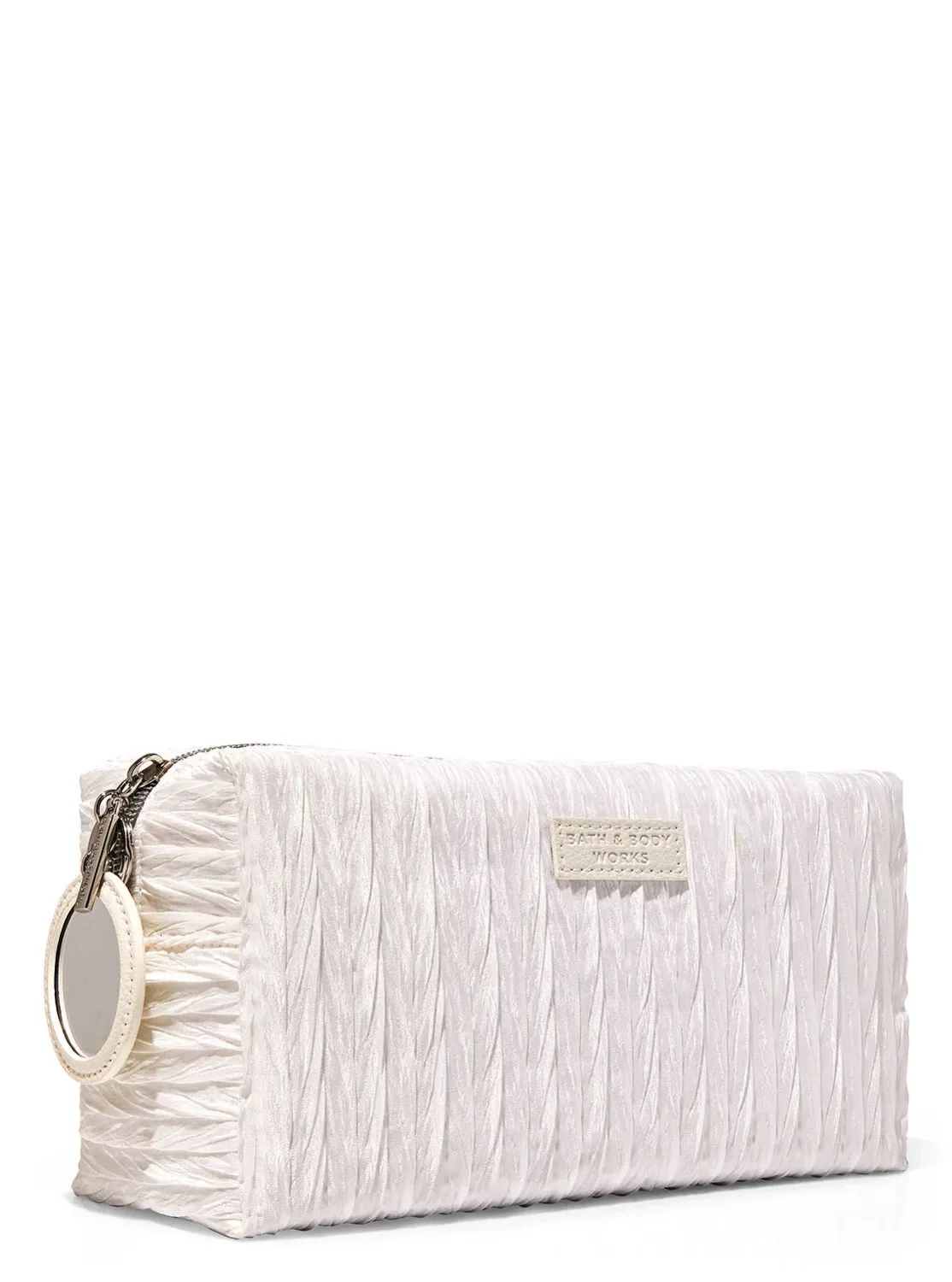 WHITE WITH MIRROR POUCH